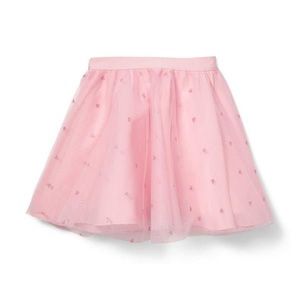 Janie and Jack Glitter Heart Tulle Skirt, 12-18M - NWT